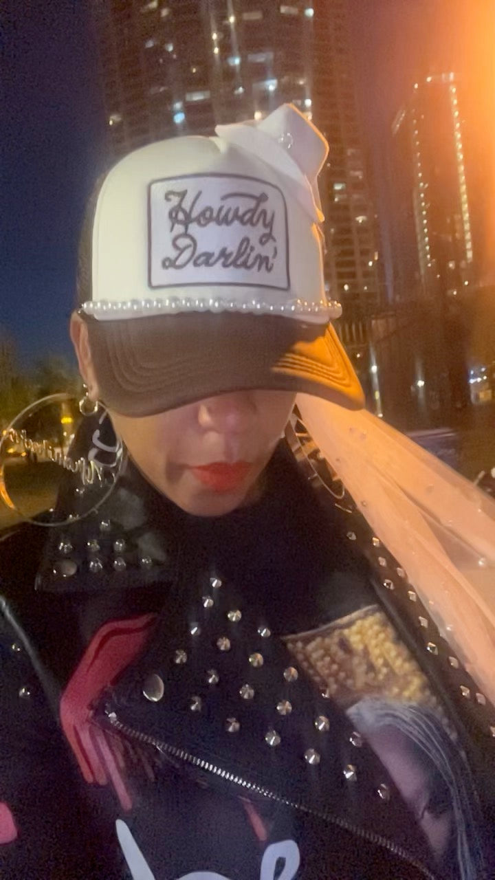 Howdy Darlin' w/ Pearl Embellished Veil
