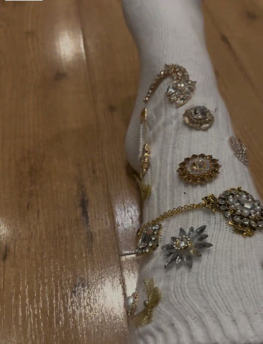 Premium Jeweled + Embellished Socks